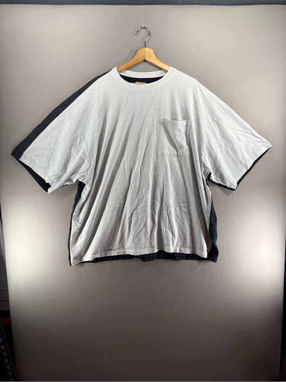 Kapital 2-TONE Big Pocket Tee BONE Skeleton Rare